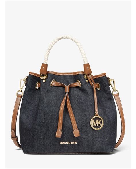 michael kors blakely large denim bucket bag|Michael Kors shoulder bags Canada.